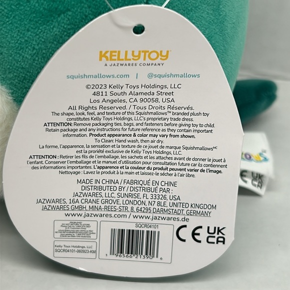 Squishmallow Bundle Brixton Pink Sugar Glider & Selassi Platypus New With Tag - Picture 9 of 9